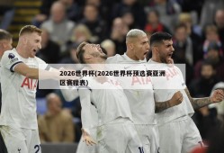 2026世界杯(2026世界杯预选赛亚洲区赛程表)